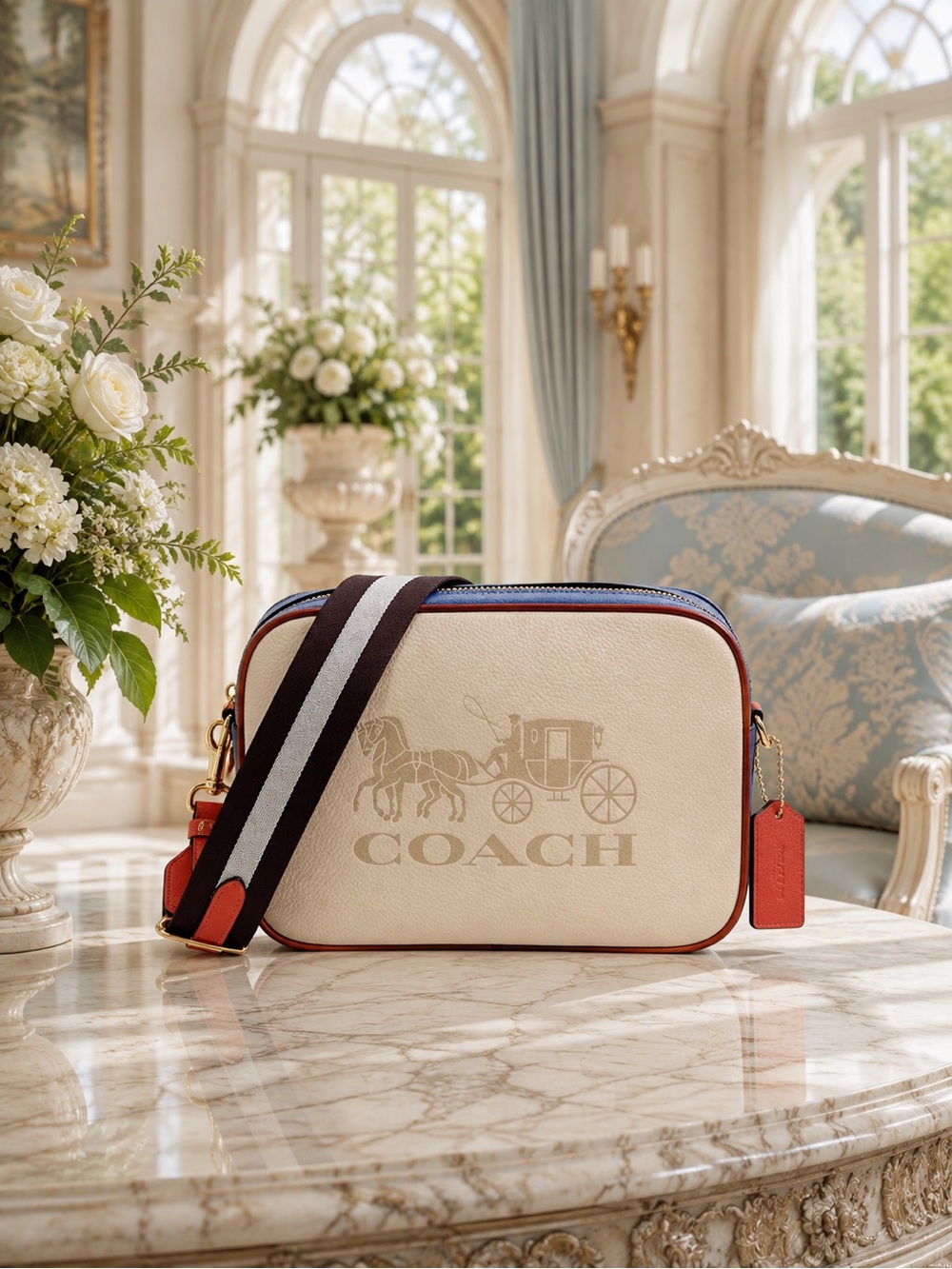 COACH Jes Crossbody in Colorblock Peacock Multi | Horse & Carriage